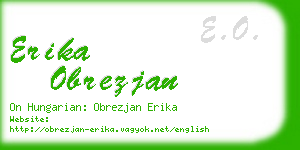 erika obrezjan business card